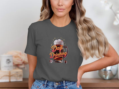 Fun Day Drinking Graphic T-Shirt for Casual Outings