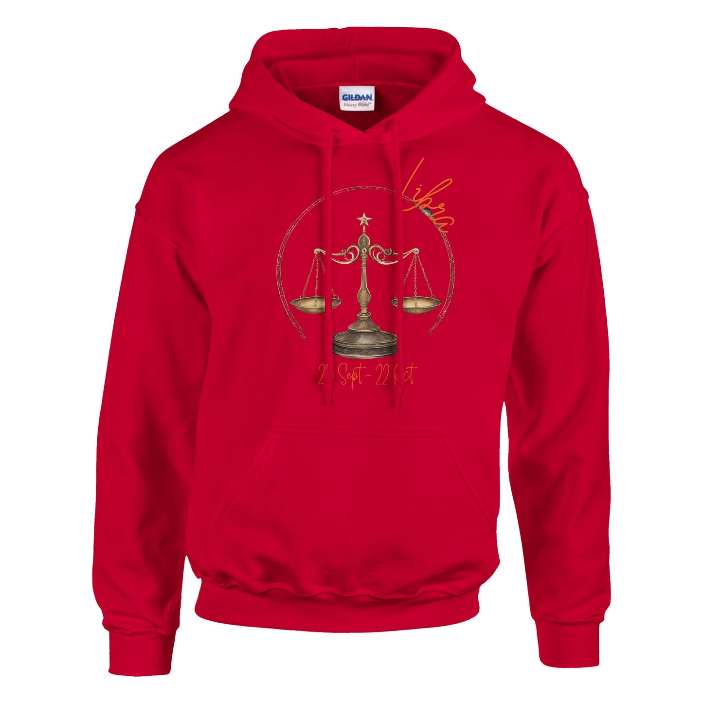classic unisex pullover hoodie Astrology libra scales personalized
