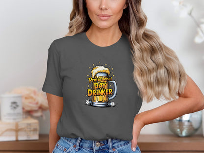 Professional Day Drinker Graphic T-Shirt Fun Apparel
