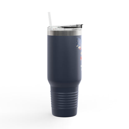 American By Birth Patriot Patriotic Eagle 40oz tumbler