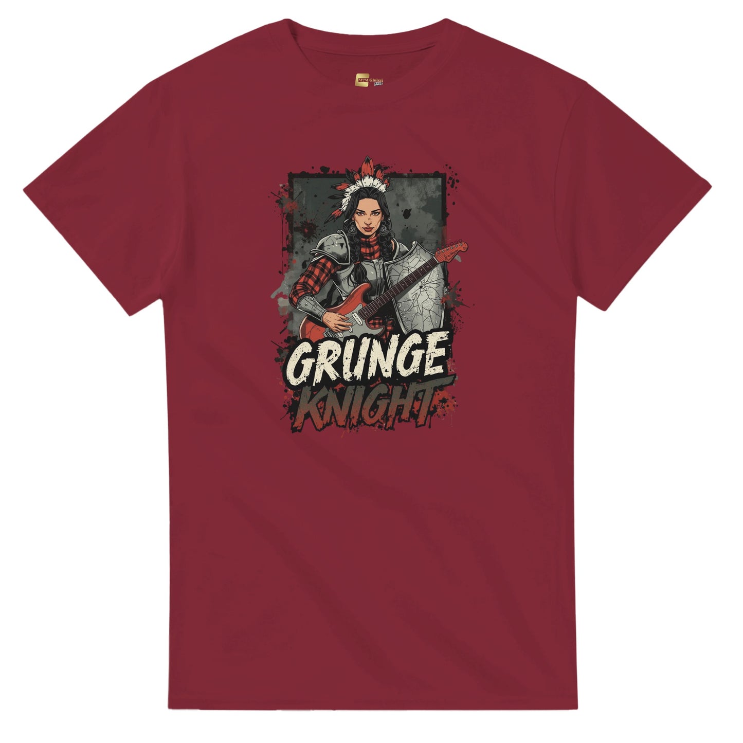 Grunge Knight graphic design on a Heavyweight T-shirt