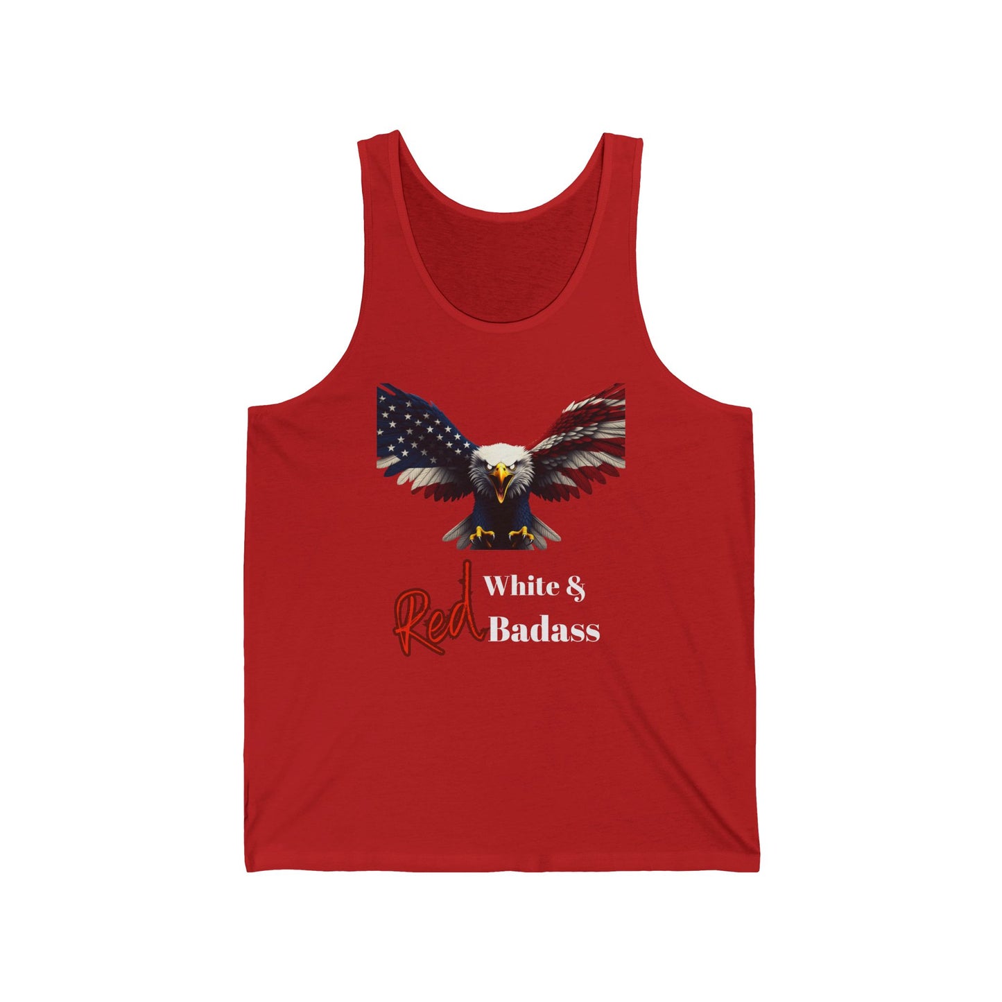 Red White & Badass Patriotic Eagle - Premium Tank Top