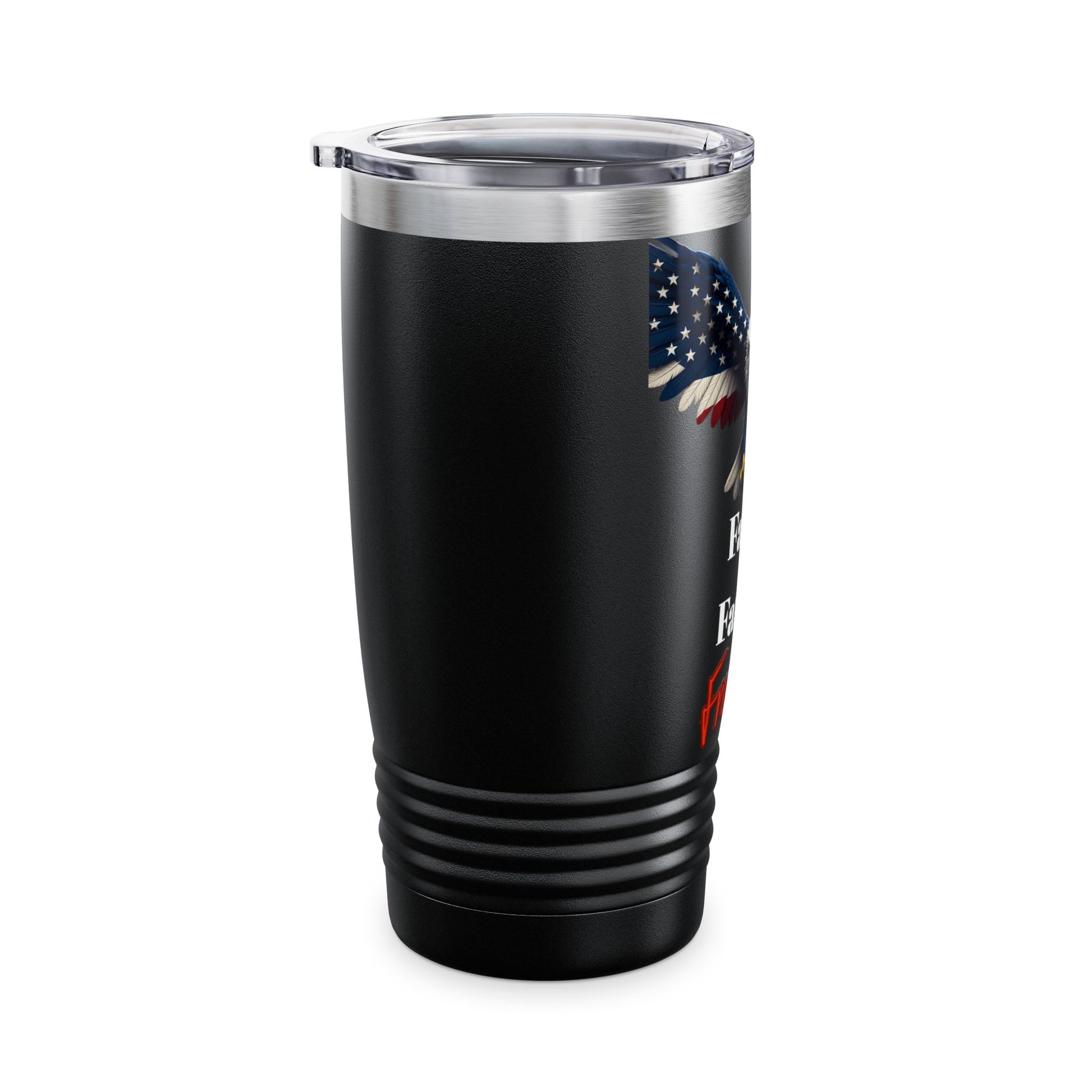Faith. Family. Freedom Patriotic Eagle on a 20oz Insulated Tumbler