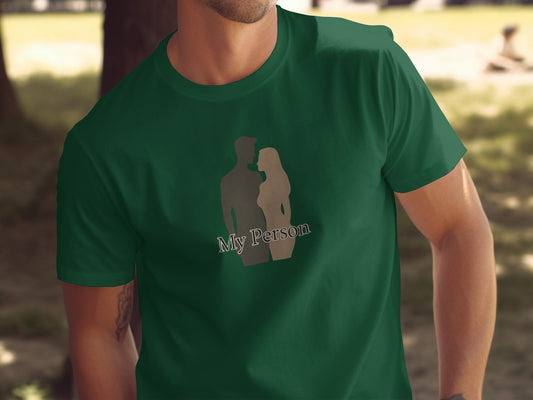 My Person Silhouette Couple Graphic T-shirt
