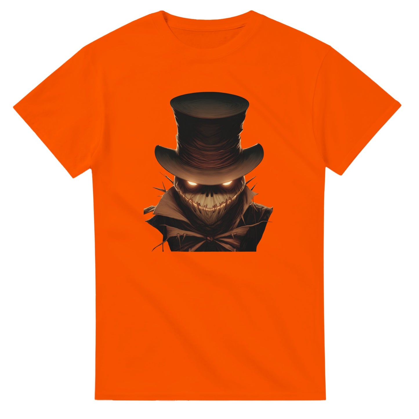Eerie Glow Scarecrow on a Heavyweight T-shirt