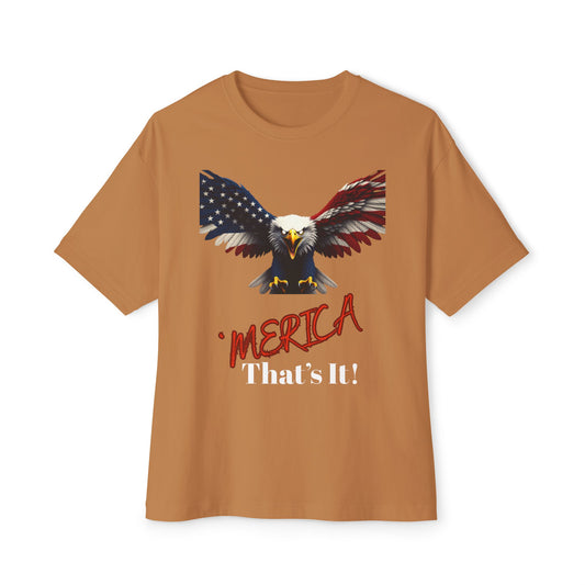 Merica. That's It Patriotic Eagle on a Premium Tee