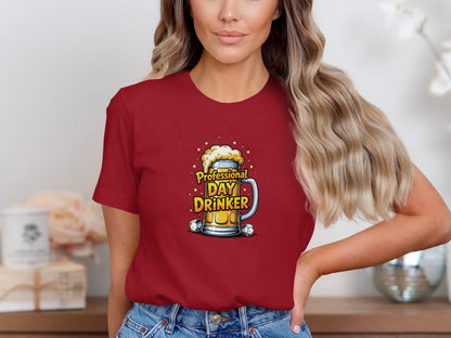 Professional Day Drinker Graphic Tee Shirt