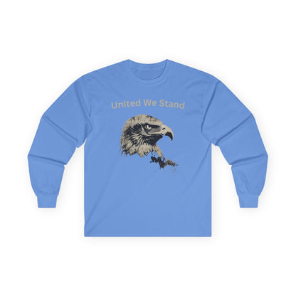 United We Stand text on a Long-Sleeve Tee