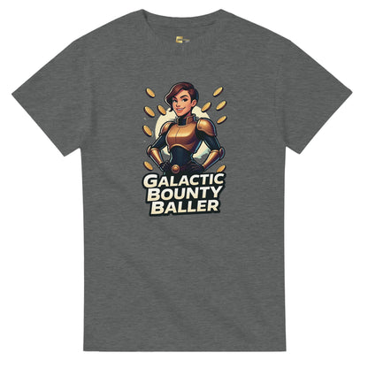Galactic Bounty Baller graphic design on a Heavyweight T-shirt