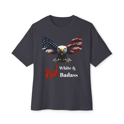 Red White & Badass Patriotic Eagle on a Premium Tee