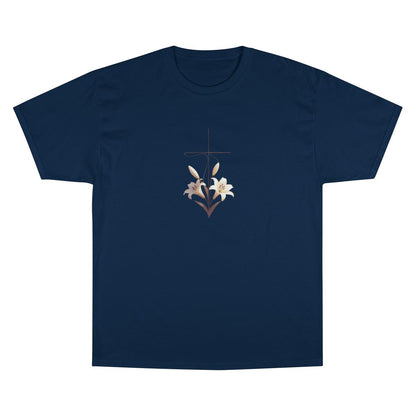 Elegant Cross White Lilies Artwork product type