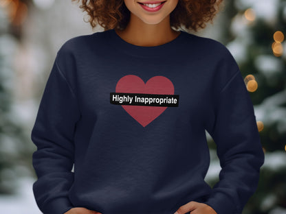Highly Inappropriate Heart Design Shirt