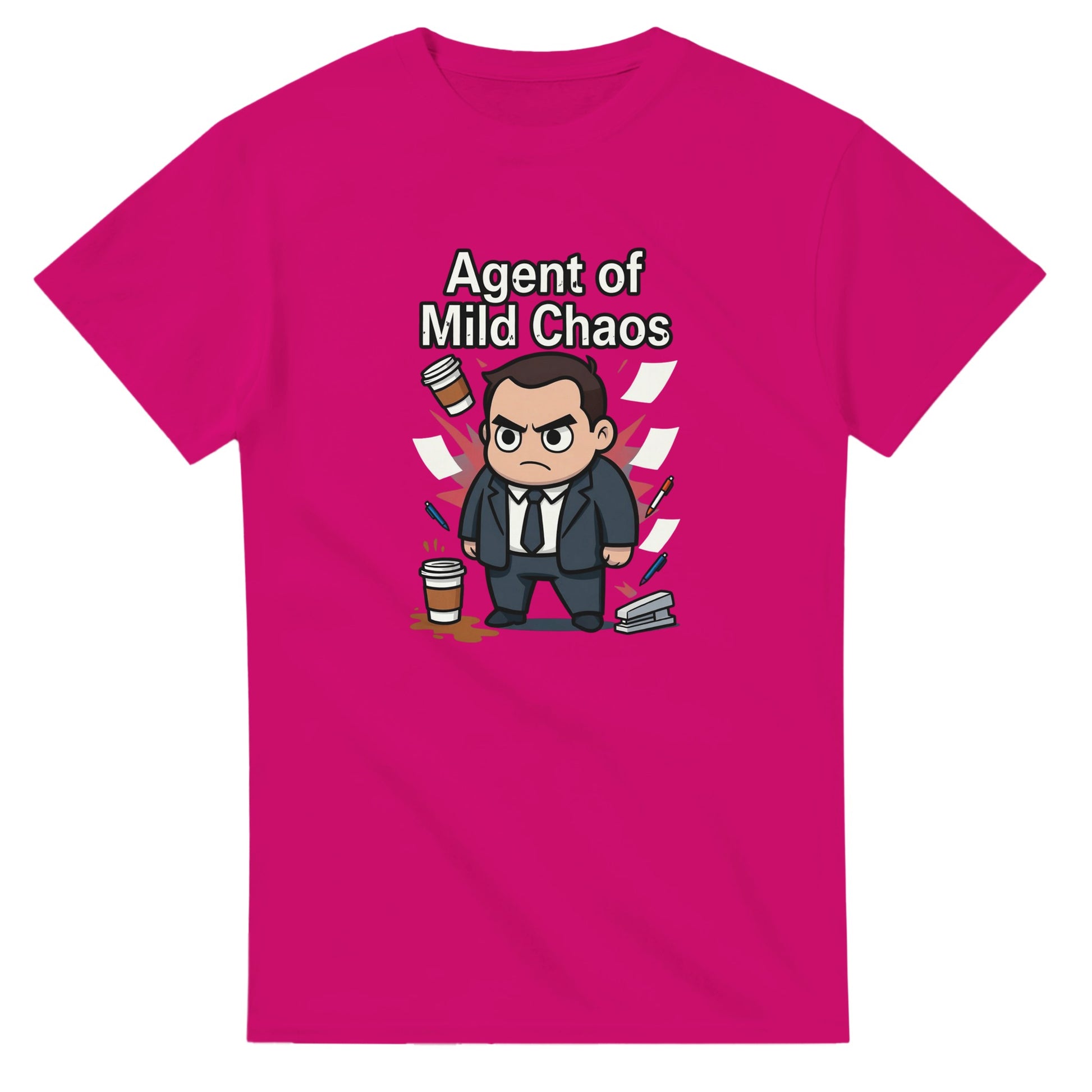 Agent of Mild Chaos graphic design on a Heavyweight T-shirt