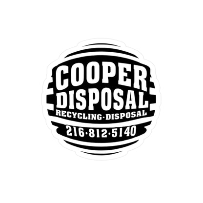 Cooper Disposal recycling and disposal logo with phone number 216-812-5140.