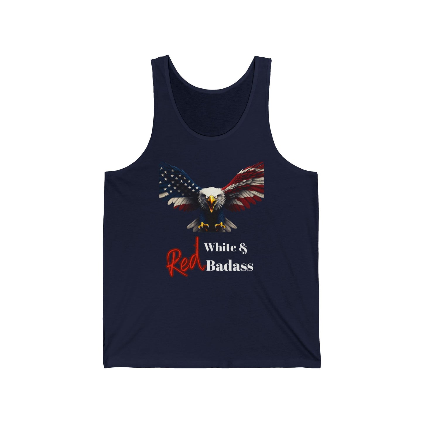 Red White & Badass Patriotic Eagle - Premium Tank Top