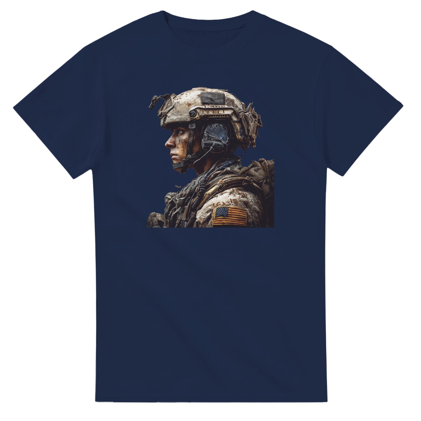 Rugged Patriot on a heavyweight t-shirt