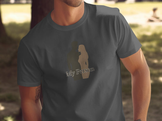 My Person Silhouette Graphic Tee for Casual Wear