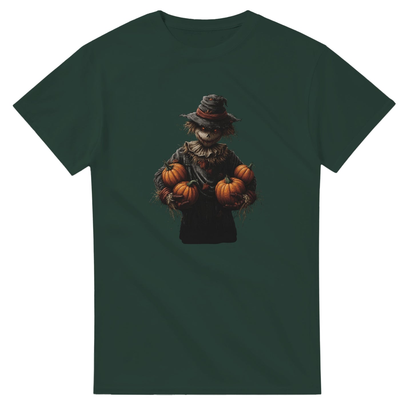Spooky Scarecrow on a Heavyweight T-shirt