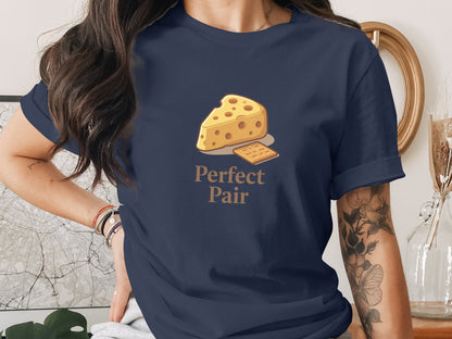 Perfect Pair Cheese and Cracker Graphic Tee Product