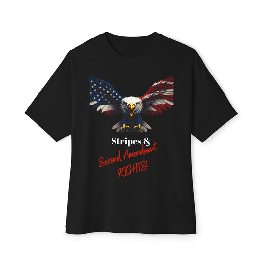 Stars & 2nd Amendment Rights Patriotic Eagle on a Premium Tee