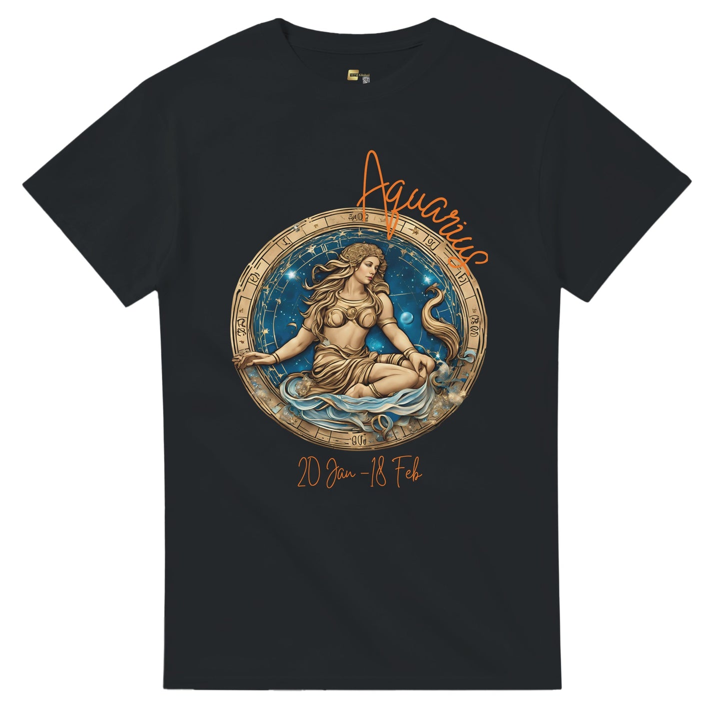 heavyweight crewneck t-shirt Astrology Aquarius vision personalized