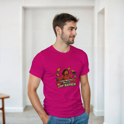 Cyber Monday Mayhem heavyweight t-shirt mockup