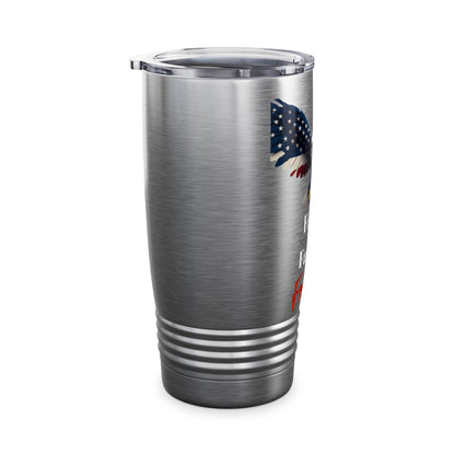 Faith. Family. Freedom Patriotic Eagle on a 20oz Insulated Tumbler