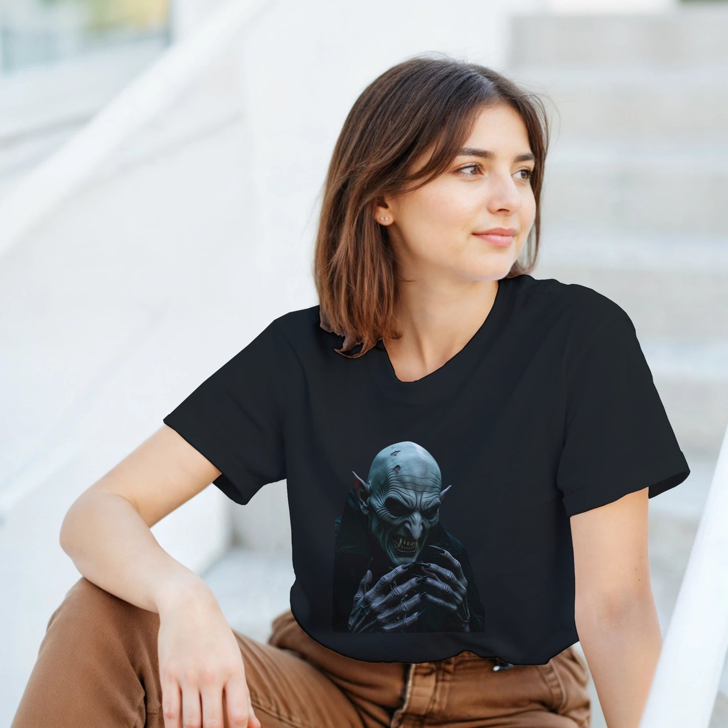 Cute Lil' Vampire on a Heavyweight T-shirt