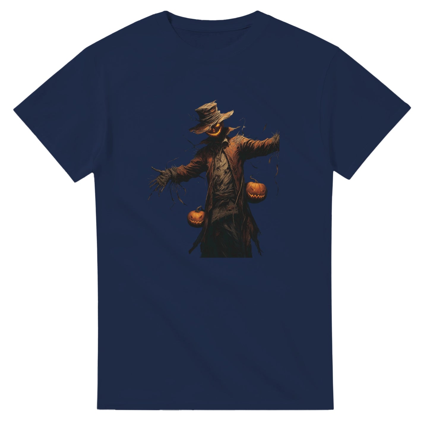 Ghoulish Glow Jack-O'-Lantern on a Heavyweight T-shirt