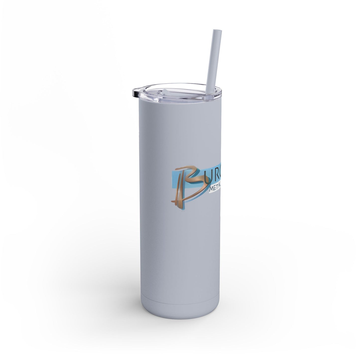 Burghardt Metal Fabricating, Inc., logo on a 20oz Insulated Skinny Tumbler