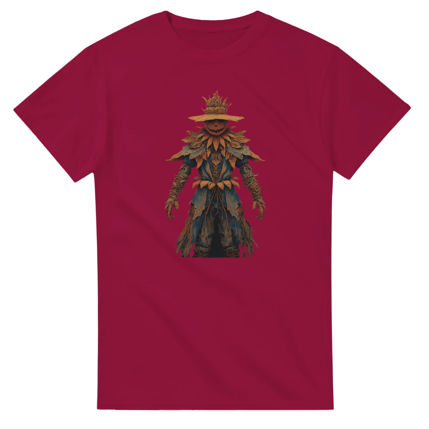 Haunted Harvest Scarecrow on a Heavyweight T-shirt