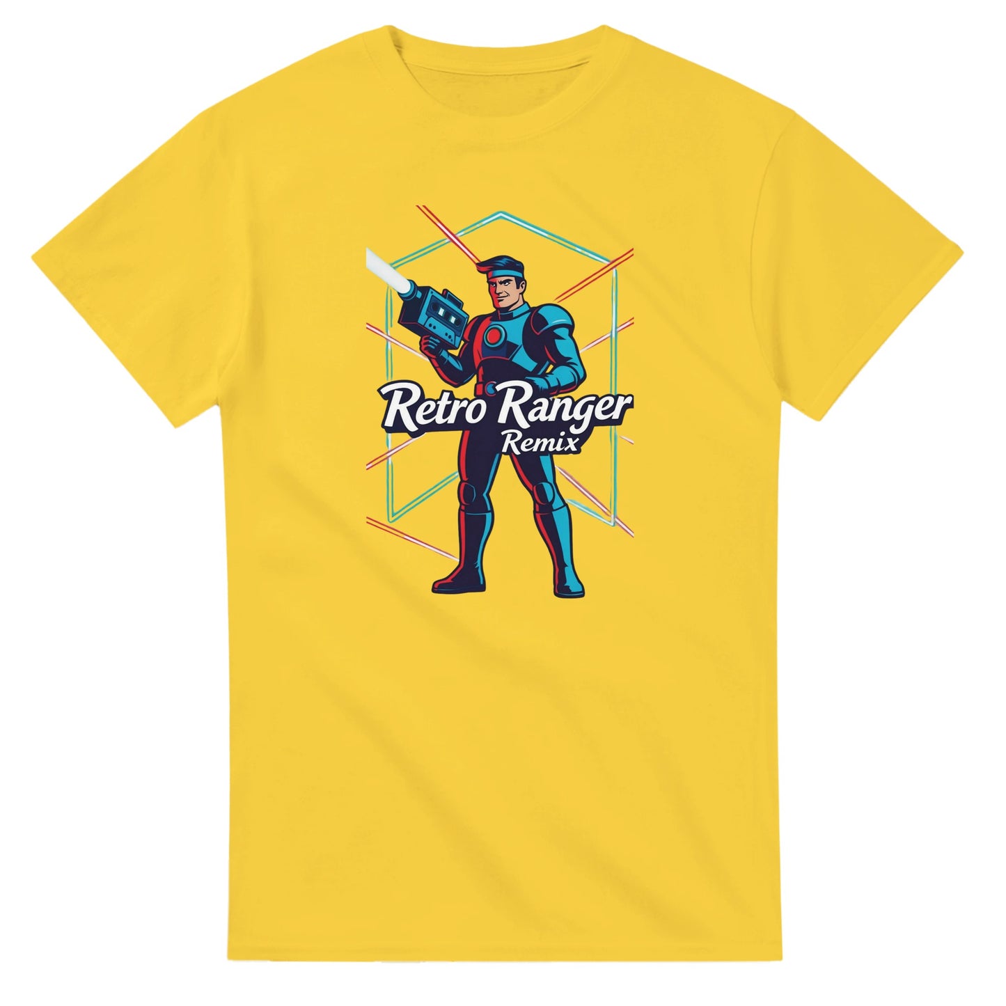 Retro Ranger Remix graphic design on a Heavyweight T-shirt