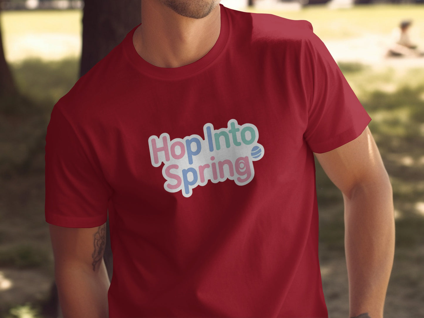 Hop Into Spring Design Colorful Graphic Seasonal product type