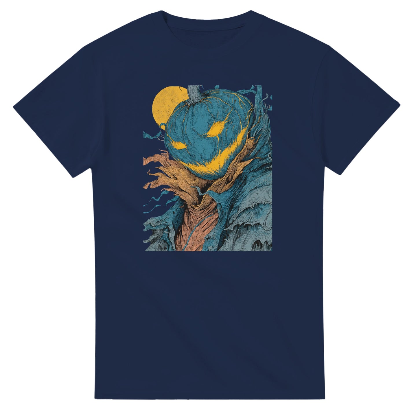 Mysterious Jack-o'-Lantern on a Heavyweight T-shirt