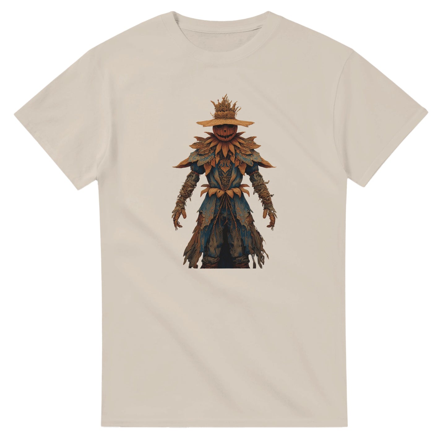 Haunted Harvest Scarecrow on a Heavyweight T-shirt