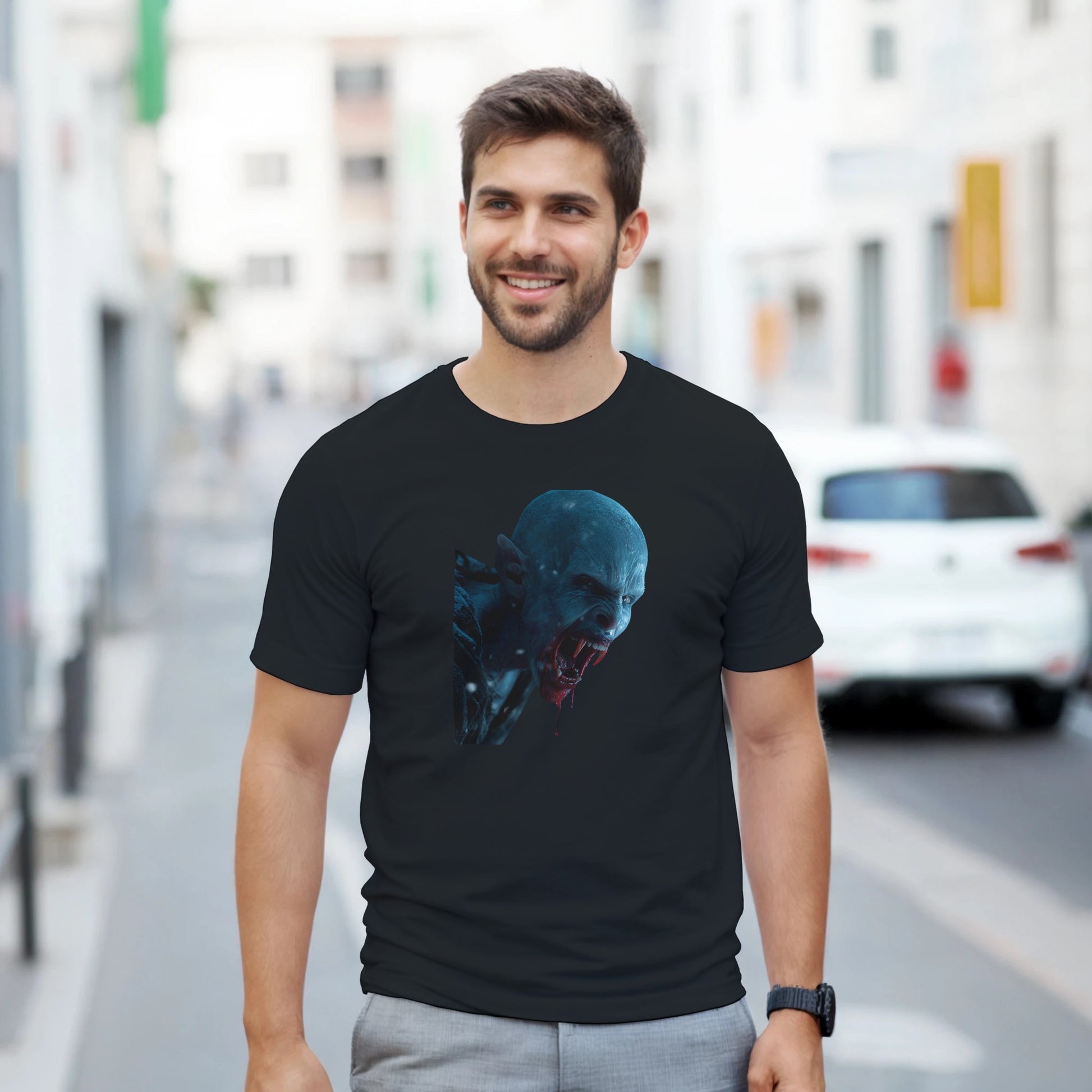 Cute Lil' Vampire on a Heavyweight T-shirt