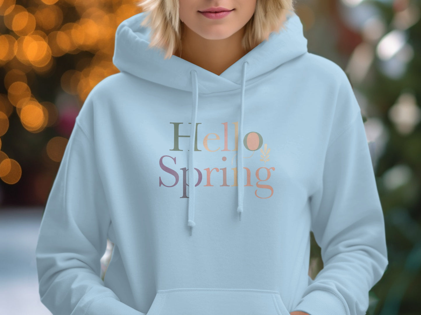Hello Spring Hoodie for Seasonal Fashion Enthusiasts