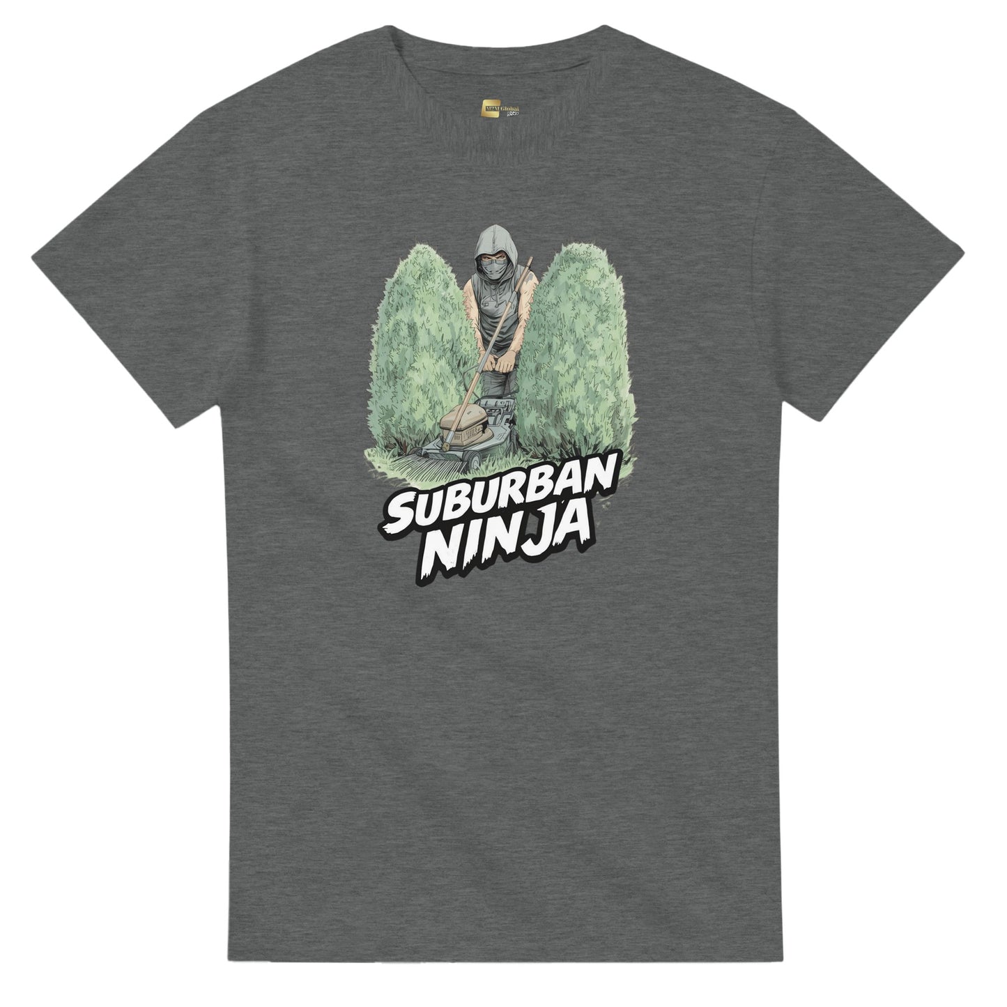 Suburban Ninja graphic design on a Heavyweight T-shirt