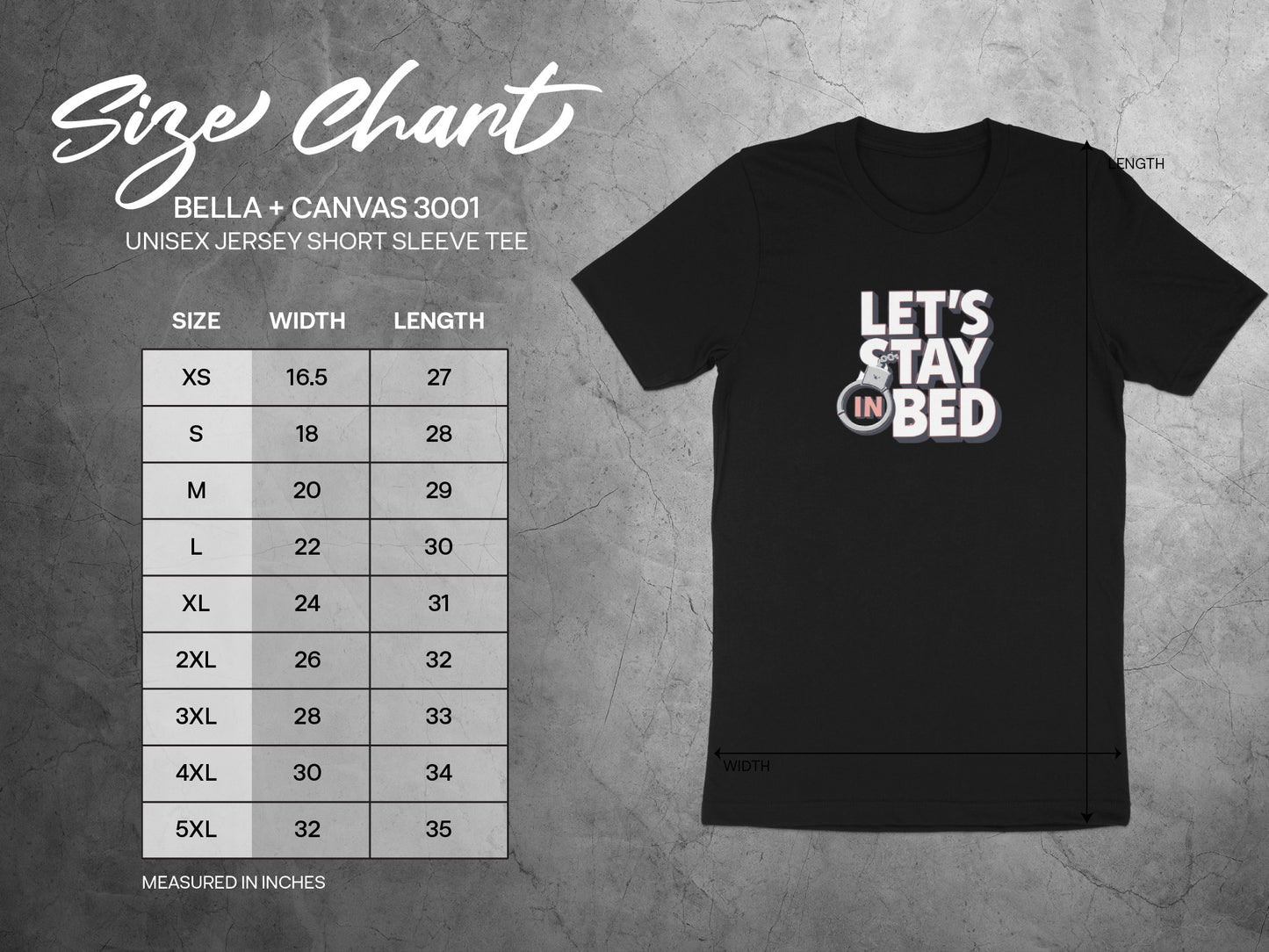 Let's Stay In Bed Graphic Unisex Jersey Short Sleeve product