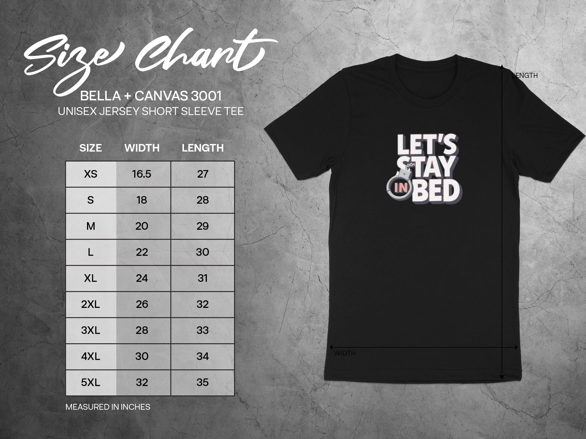 Let's Stay In Bed Graphic Unisex Jersey Short Sleeve product