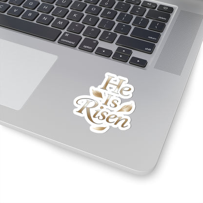 He Is Risen Golden Script Christian Easter Sticker product type