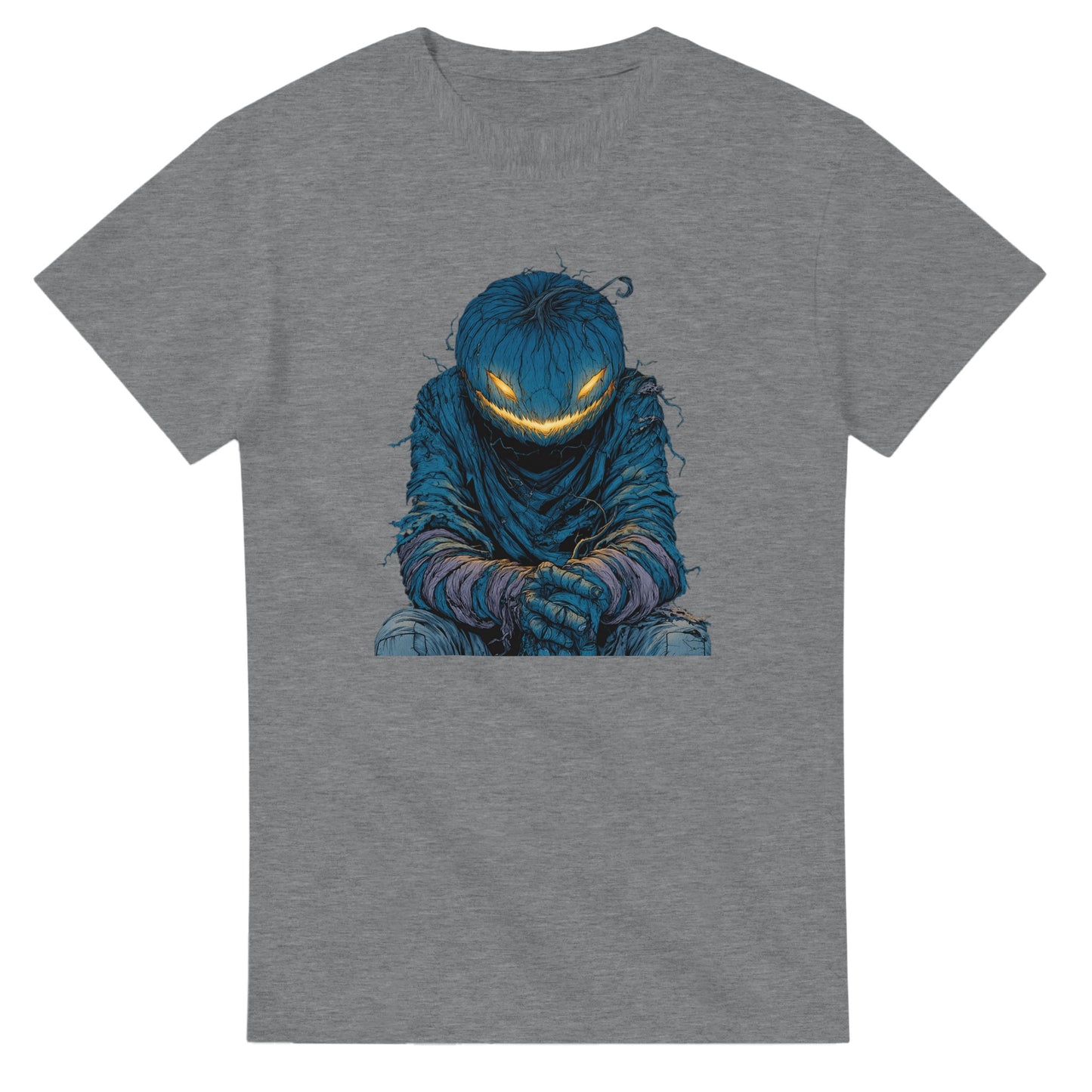 Midnight Jack-o'-Lantern on a Heavyweight T-shirt