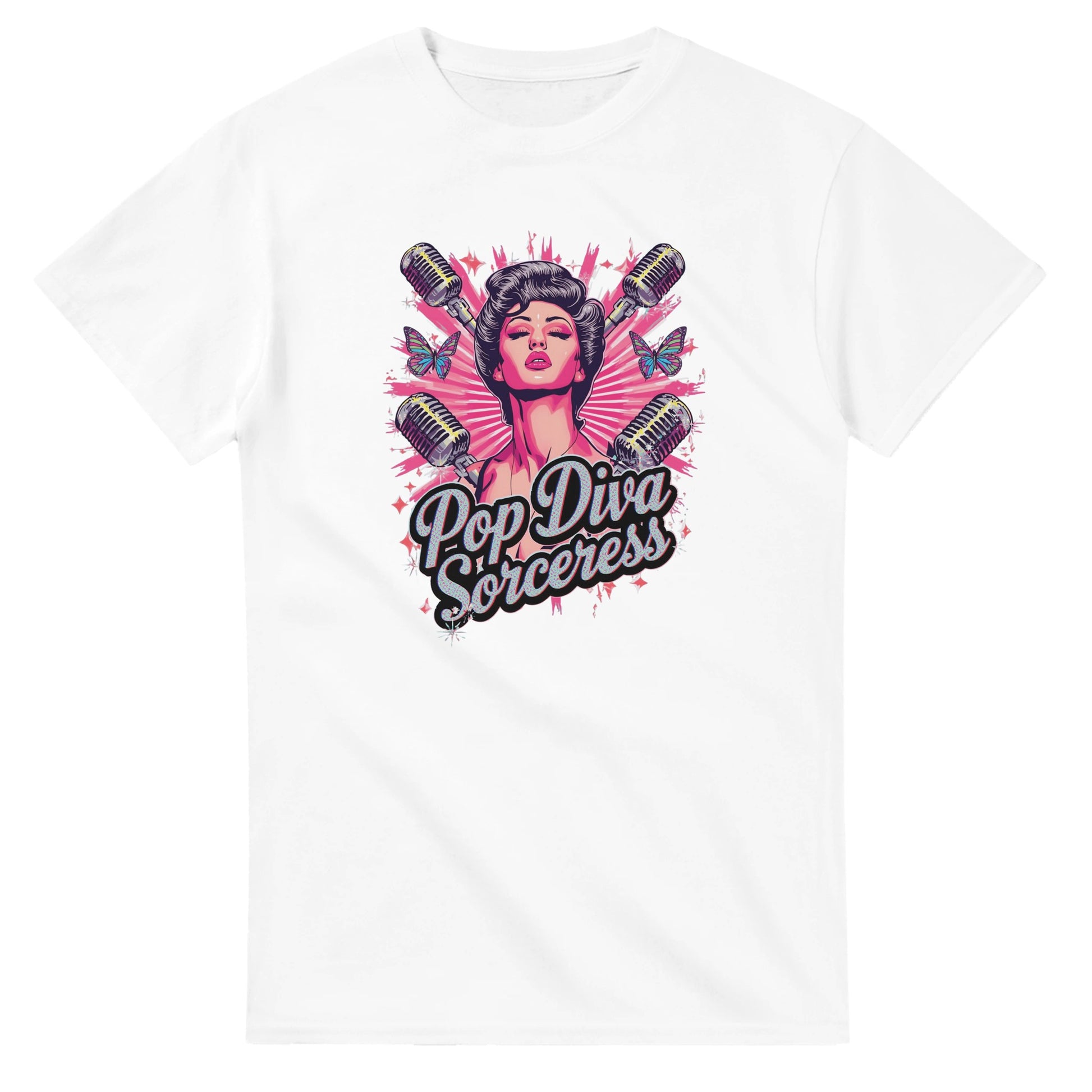 Pop Diva Sorceress graphic design on a Heavyweight T-shirt