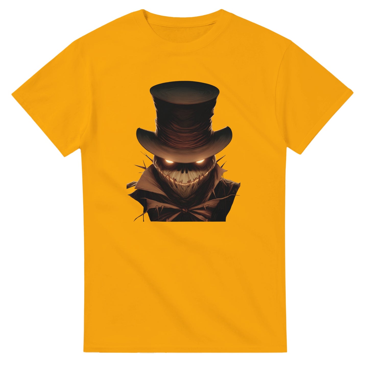 Eerie Glow Scarecrow on a Heavyweight T-shirt