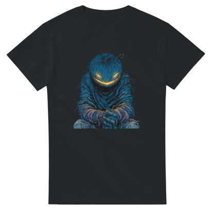 Midnight Jack-o'-Lantern on a Heavyweight T-shirt