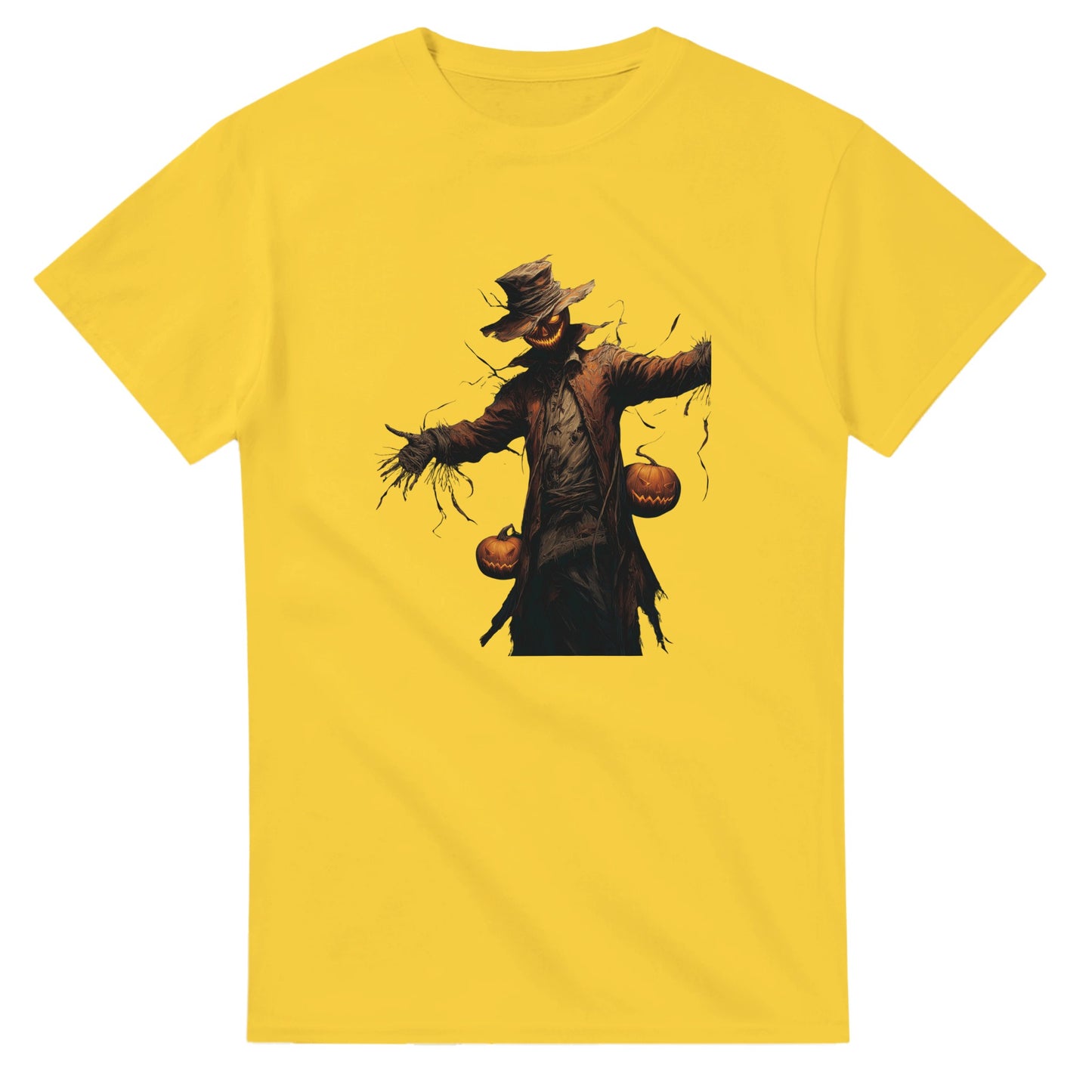 Ghoulish Glow Jack-O'-Lantern on a Heavyweight T-shirt