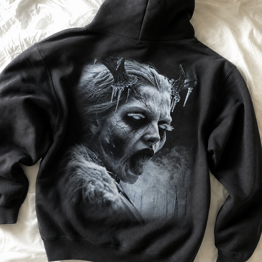 Wendigo - Winter Horror Dark Art Premium Graphic Hoodie
