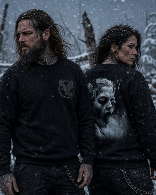 Wendigo - Winter Horror Dark Art Graphic Crewneck Sweatshirt
