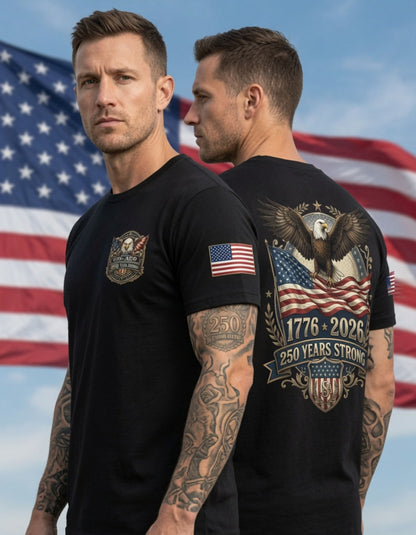 250th Anniversary Eagle - Heritage Commemorative Graphic Premium Soft-Blend T-Shirt