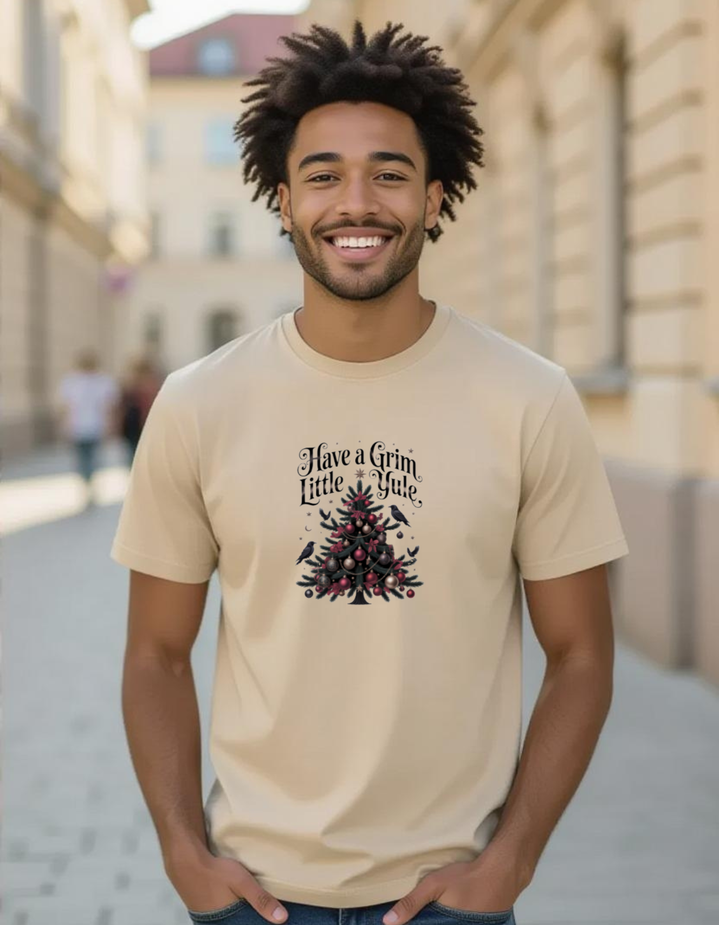 Have a Grim Little Yule on a Jersey T-Shirt